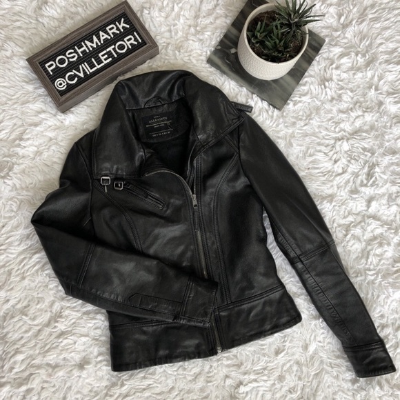 All Saints Jackets & Blazers - All Saints Belvedere 100% Genuine Leather Jacket 4